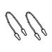 OUNONA 2Pcs Stainless Steel Swing Chain Hanging Hammock Chair Chain for Indoor Outdoor