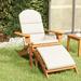 moobody Adirondack Patio Chair with Footrest Solid Wood Acacia