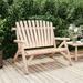 moobody 2-Seater Patio Bench 46.9 x33.5 x38.6 Solid Wood Spruce