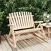 moobody 2-Seater Patio Rocking Bench 48.4 x37.8 x40.2 Solid Wood Spruce