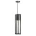 1 Light Medium Outdoor Hanging Lantern in Modern Style 6.25 inches Wide By 21.75 inches High-Hematite Finish-Incandescent Lamping Type Bailey Street