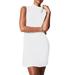 knqrhpse Sundresses for Women For Women Casual Dress Summer Sleeveless Neck Dress Casual A Line Tank Dress Sundress With Pockets Womens Dresses White Dress S