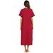 knqrhpse Maxi Dress Summer Dress T Shirt Dress Short WomenÃ£Â¢Ã‚Â€Ã‚Â™S Dress Nightgown Sleepwear Sleeve Ultra-Soft Nightshirt Full Length Women s Dress Womens Dresses Red Dress Xxl