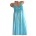 knqrhpse Sundresses for Women For Women Midi Dresses for Women Sleeveless Trap Loose Dress Tunic Hollow Women s Spaghetti Lace Casual Women s Dress Womens Dresses Light Blue Dress S