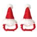 OUNONA 2Pcs Christmas Hat Christmas Costume Outfits Headwear Hair Grooming Accessories for Dog Cat Pet Hamster