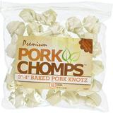 Pork Chomps Knotz Knotted Pork Chew - Baked [Dog Treats Packaged] Medium - 18 Count - (3 -4 Chews)