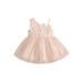 LisenraIn Baby Girls Princess Dress One Shoulder Sleeveless Bow Front Lace Dress Tutu Gown Infant Outfit