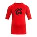 eBodyboarding Launch Out Logo Short Sleeve Rashguard-RD /