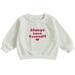 JYYYBF Kids Toddler Baby Girl Boy Crewneck Sweatshirt Long Sleeve Letter Print Sweaters Pullover Tops Cute Fall Clothes