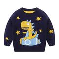 Toddler Boys Girl Baby Long Sleeve Dinosaur Print Sweater Shirt Tops Tees Kids Teen Boy Short Long Sleeve Shirts for Youth Boys