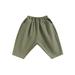 Bagilaanoe Little Boys Girls Pants Casual Solid Color Long Pants 3 4 5 6 7 8 Years Kids Elastic Waist Sweatpants