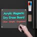 Loovelo Acrylic Magnetic Dry Erase Board for Fridge Blank Memo Board