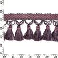 Tassel Fringe 4 Wide Polyester Braided Trim Sold By The Yard - Purple