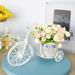 Jewelry Organizer Artificial Flowers Rattan Flowers Silk Flowers Garden Nostalgic Mini Tricycle for Home Wedding office Hotel Decor Table Table Decorations Jewelry Box