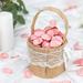 BalsaCircle 400 Matte Dusty Rose Silk Rose Petals Round Artificial Flowers Table Confetti Party Events Decorations