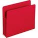File Pocket Straight-Cut Tab 3-1/2 Expansion Letter Size Red 4 Per Box (73501)