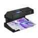 Vistreck Portable Desktop Counterfeit Bill Cash Currency Banknotes Notes Checker Machine Support Ultraviolet and Watermark Detection with Magnifier Forged Money Tester for USD EURO POUND