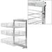 moobody 3-Tier Pull Out Kitchen Wire Baskets Sliding Storage Rack Shelves Organizer for Kitchen Cabinet Cupboard Pantry Bathroom Cabinet 8.5 x 13.8 x 22 Inches (L x W x H)