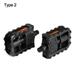 1 Pair Aluminum Alloy Refitting Foot Pegs Anti-slip Electric Bicycle Accessories E-bike Folding Pedals Scooter Parts Platform Pedal TYPE 2