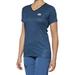 100% Airmatic Jersey - Blue Short Sleeve Women s Medium