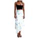 HSMQHJWE Black Tennis Skirt Skirt With Pockets Loose Printed Mid Floral Irregular Withtwo Women S Long Color Skirt Skirt Skirt Casual Mini Skirts For Women