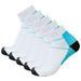 Ediodpoh 5 Pairs of Men Women Light Compression Sports Running Socks Sports Running Socks Unisex Socks white S/M