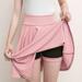 Wyongtao Tennis Skirts for Women High Waisted Athletic Golf Skorts Skirts Running Workout Skorts Pink XL