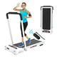 Under Desk Treadmill with 3 Models and 12 Presets Walking & Running Pad Treadmill under Desk 2.5HP Power Foldable Treadmills for Home Remote Control Portable Treadmill with Easy Move Wheels White