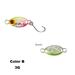 Portable trout mini Durable Treble Hook Spoon Spinner Fishing metal Lures Crank Bait B-3G