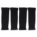Hemoton 2 Pairs Fashion UV Sunscreen Arm Guard Protective Cover Arm Sleeves Fingerless Long Gloves for Outdoor Riding Kids (Black)