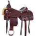 62HS HILASON Western Horse Trail Show Saddle Synthetic Pleasure Riding Mahogany 16 In
