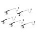 Occkic 1/3/5pcs Light Stand Holder Hooks Stainless Steel Portable Tent Pole Lamp Hanger Hunting Fishing Lantern Hanger Outdoor Camping Tools