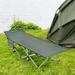 Vicamelia Folding Camping Cot Heavy-Duty Steel Outdoor Sleeping Cot Lightweight with Storage Bag Grey