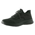 ZIZOCWA Summer Running Sports Casual Shoes for Men Lace Up Knitted Mesh Trendy Walking Shoes Breathable Soft Sole Tennis Shoe Comfort Dark Gray Size42