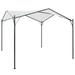 moobody Party Tent Outdoor Gazebo Steel Frame Sunshade Shelter Canopy White for Backyard Yard Wedding BBQ Camping Festival Shows 9.8ft x 9.8ft x 8.5ft (L x W x H)