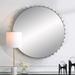 Uttermost Cosmopolitan 37 3/8" Round Black and Brass Mirror