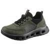 Slip-On Sneaker RIEKER SPORT, Damen, Gr. 40, grün (grün, schwarz), Textil, Lederimitat, sportlich, Schuhe Sneaker, zum Schlupfen