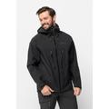 Trekkingjacke JACK WOLFSKIN "KAMMWEG 3L JKT M" Gr. M (50), schwarz-weiß (phantom) Herren Jacken Outdoorjacken