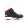 Wanderschuh JACK WOLFSKIN "WOODLAND TEXAPORE MID VC K", Gr. UK 11,5 - EU 30, Normalschaft, bunt (schwarz, blau, pink), Main Material Second Material Lining Sole, Schuhe