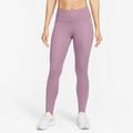 Lauftights NIKE "EPIC FAST WOMEN'S MID-RISE POCKET RUNNING LEGGINGS" Gr. S (36), N-Gr, lila (violet dust, reflective silv) Damen Hosen 5-Pocket-Hose Sport Leggings