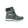 Winterboots JACK WOLFSKIN "WOODLAND WT TEXAPORE HIGH VC K", Kinder, Gr. UK 13 - EU 32, Normalschaft, grün (slate, grün), Main Material 100% Polyurethane Second Material 100% Polyamide Lining Sole 100% Rubber/ EVA, Schuhe