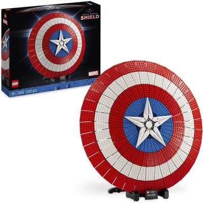 Konstruktionsspielsteine LEGO "Captain Americas Schild (76262), LEGO Marvel" Spielbausteine bunt Kinder Für Erwachsene