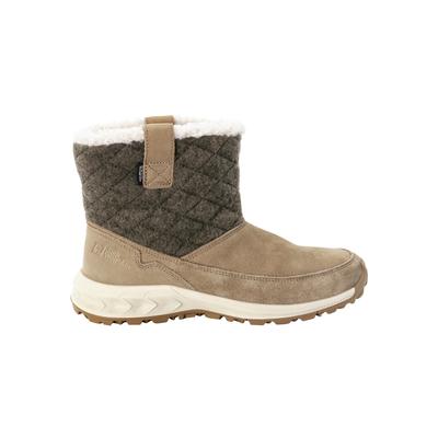 Winterstiefel JACK WOLFSKIN "QUEENSTOWN TEXAPORE BOOT W", Gr. UK 3,5 - EU 36, Normalschaft, braun (cookie), Main Materia