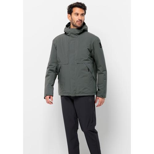 "Trekkingjacke JACK WOLFSKIN ""WANDERMOOD JKT M"" Gr. L (52), grün (slate, green) Herren Jacken Trekkingjacken"
