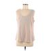 Zesica Tank Top Pink Scoop Neck Tops - Women's Size Large