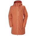 Helly Hansen Women's W Long Belfast Jacket Rain Coat, Terracotta, M UK