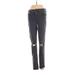 Uniqlo Jeggings - Mid/Reg Rise Skinny Leg Boyfriend: Black Bottoms - Women's Size 26 - Dark Wash