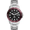Fossil Herrenuhr Edelstahl One Size Herren