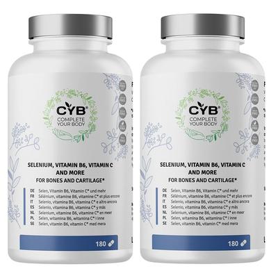 CYB Knochen & Knorpel Komplex Selen+Vit.B6+C Tabl. Doppelpack 2x180 St Tabletten Image