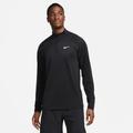 Trainingsshirt NIKE "DRI-FIT READY MEN'S 1/-ZIP FITNESS TOP" Gr. XL, schwarz-weiß (black, white) Herren Shirts Sport